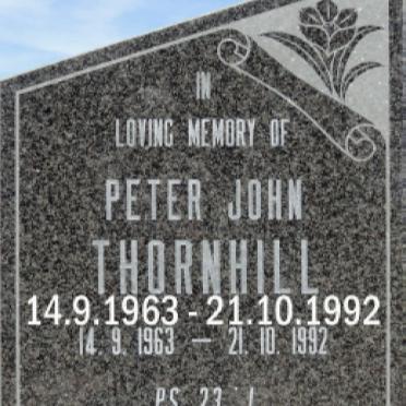 THORNHILL Peter John 1963-1992