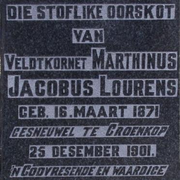 LOURENS Marthinus Jacobus 1871-1901