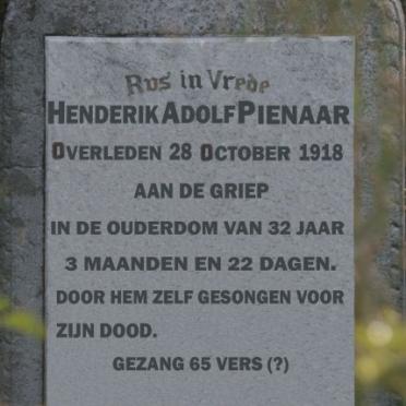 PIENAAR Henderik Adolf -1918