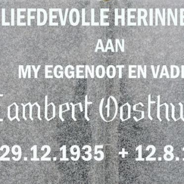 OOSTHUIZEN Lambert 1935-1990