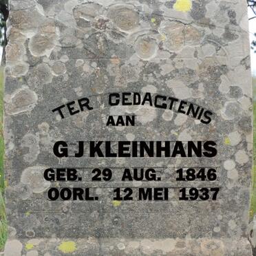 KLEINHANS G.J. 1846-1937