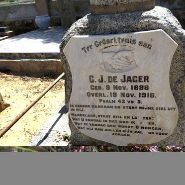 JAGER C.J., de 1898-1918 _2