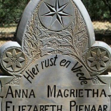 PIENAAR Anna Magrietha Eliezabeth 1834-1897