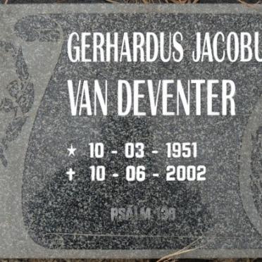 DEVENTER Gerhardus Jacobus, van 1951-2002
