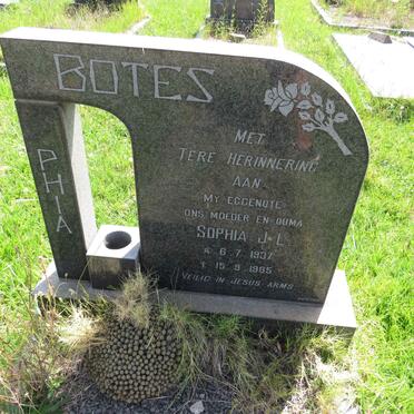 BOTES Sophia J.L. 1937-1985