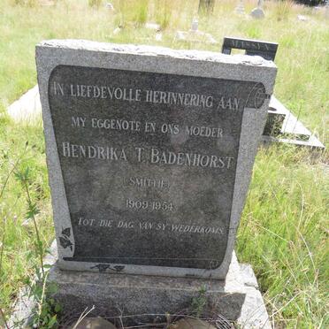 BADENHORST Hendrika T. 1909-1954