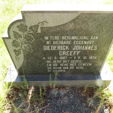 GREEFF Diederick Johannes 1887-1976