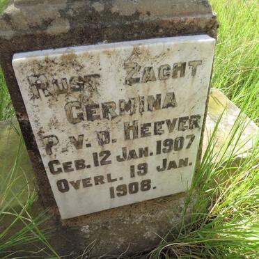 HEEVER Germina P., v.d. 1907-1908