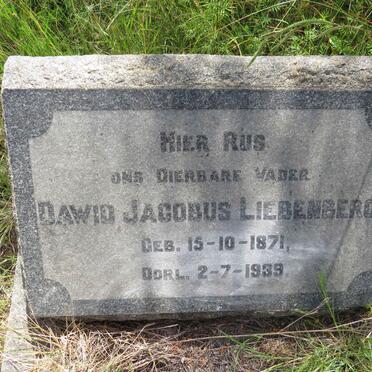LIEBENBERG Dawid Jacobus 1871-1939