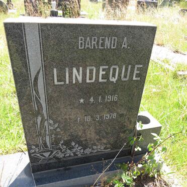 LINDEQUE Barend A. 1916-1978
