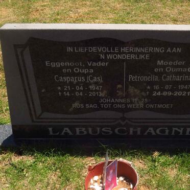 LABUSCHAGNE Casparus 1947-2013 & Petronella Catharina 1947-2021