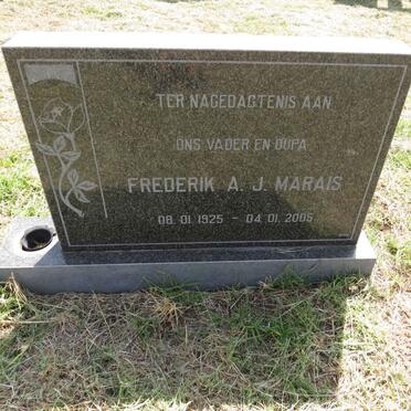 MARAIS Frederik A.J. 1925-2005