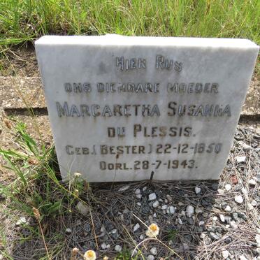 PLESSIS Margaretha Susanna, du nee BESTER 1850-1943