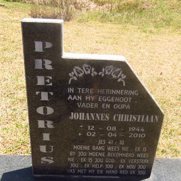PRETORIUS Johannes Christiaan 1944-2010
