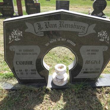 RENSBURG Corrie, J. van 1926-2002 & Regina 1927-
