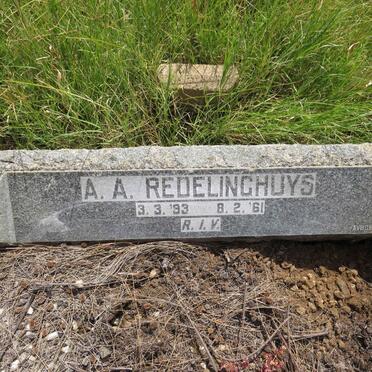 REDELINGHUYS A.A. 1893-1961