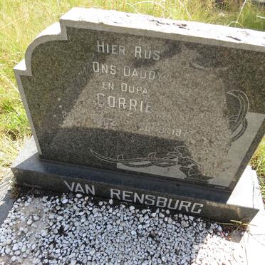 RENSBURG Corrie, van 1902-1977