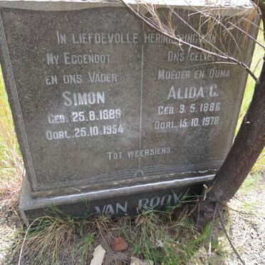ROOY Simon, van 1889-1954 & Alida C. 1886-1978