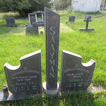 SAAYMAN P.A.J. 1928-1990 & Gesina D. 1941-1994