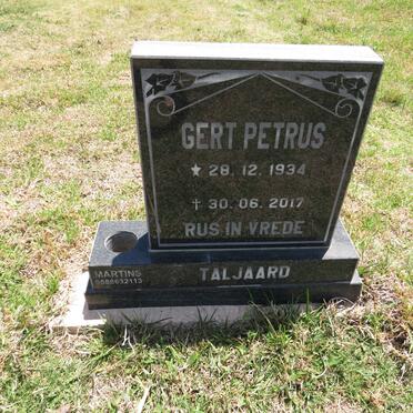 TALJAARD Gert Petrus 1934-2017