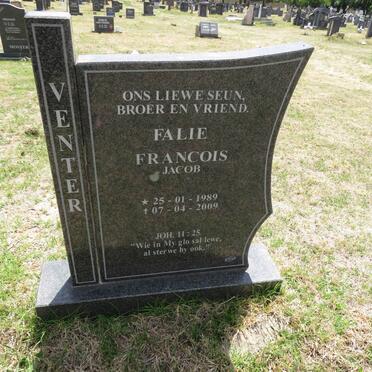 VENTER Francois Jacob 1989-2009