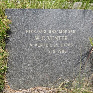 VENTER W.C. nee VENTER 1886-1968