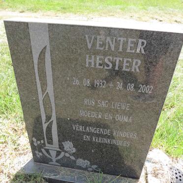 VENTER Hester 1932-2002