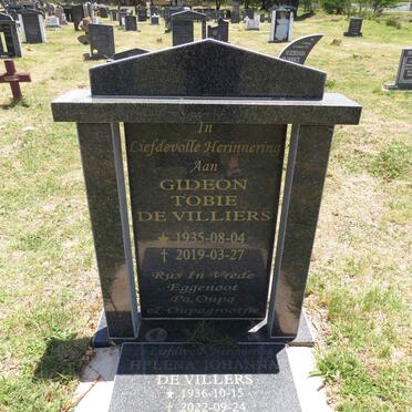 VILLIERS Gideon Tobie, de 1935-2019 & Helena Johanna 1936-2022 
