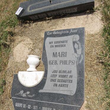 WESTHUIZEN Mari, van der nee PHILPS 1971-2003 