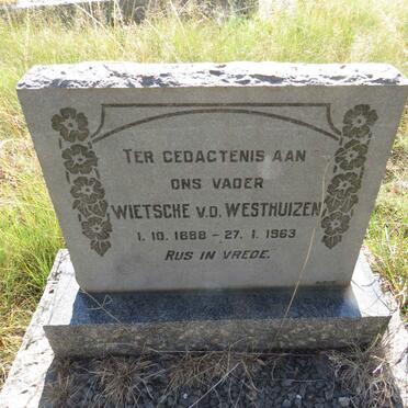 WESTHUIZEN Wietsche, v.d. 1888-1963