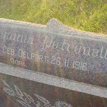 MERWE Susanna Petronella, vd nee DELPORT born 1916