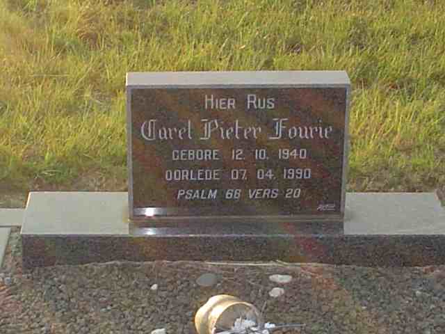 FOURIE Carel Pieter 1940-1990