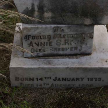 ROSS Annie S. nee BREBNER 1873-19??