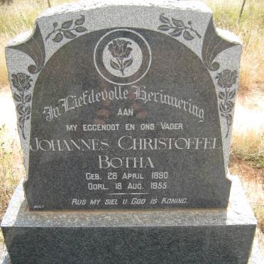 BOTHA Johannes Christoffel 1890-1955