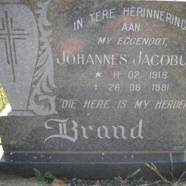 BRAND Johannes Jacobus 1918-1991