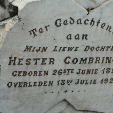 COMBRINCK Hester 1891-1922