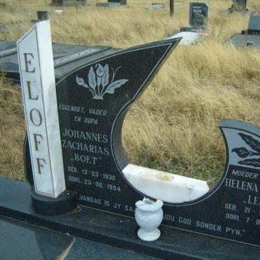 ELOFF Johannes Zacharias 1930-1994 &amp; Helena Katrina 1939-1995