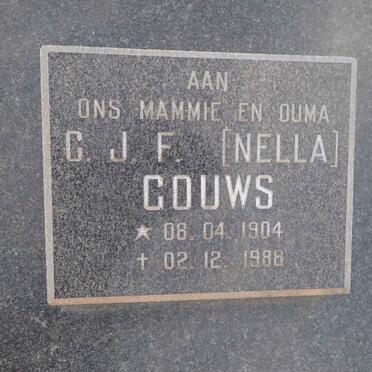 GOUWS C.J.F. 1904-1988