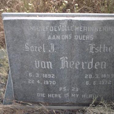 HEERDEN Sarel J., van 1892-1970 &amp; Esther 1899-1972