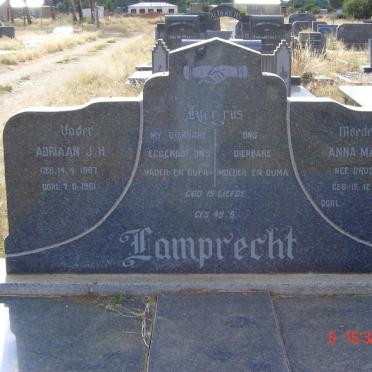 LAMPRECHT Adriaan J.H. 1887-1961 &amp; Anna Maria Droskie 1891-