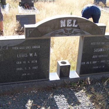 NEL Louis W.A. 1878-1967 &amp; Susanna P. PIETERSE 1887-1975