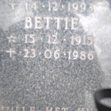 PIETERSE Bettie 1915-1986