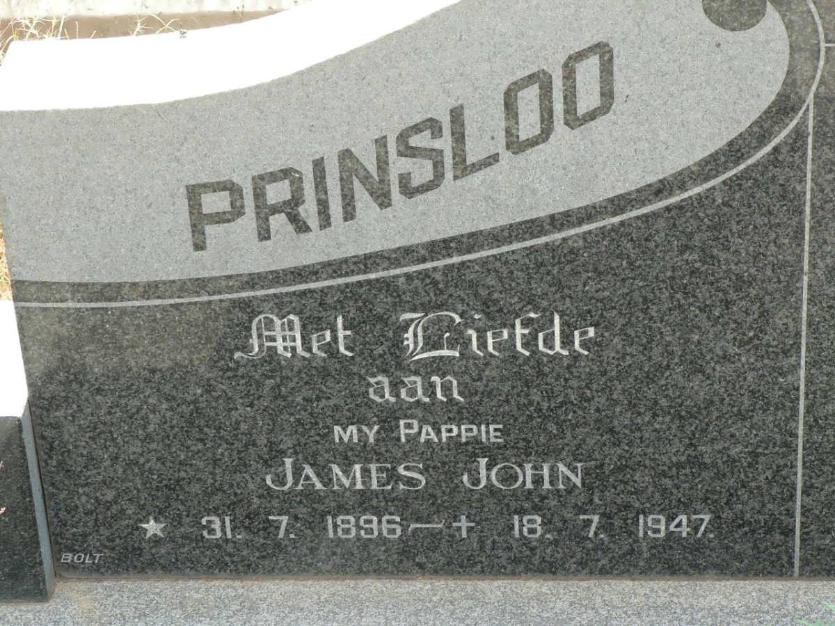 PRINSLOO James John 1896-1947
