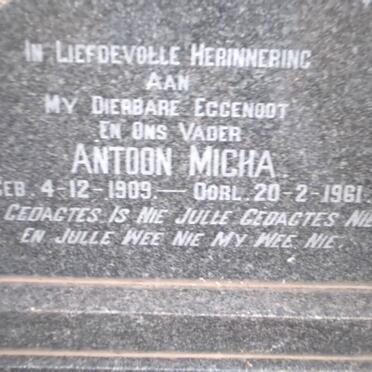 RAUTENBACH Antoon Micha 1909-1961