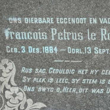 ROUX Francois Petrus, le 1884-1945