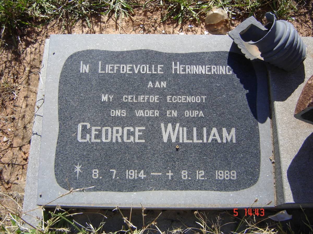 ROSA George William, de la 1914-1989