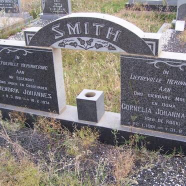 SMITH Hendrik Johannes 1891-1974 &amp; Cornelia Johanna de KOCK 1901-1976