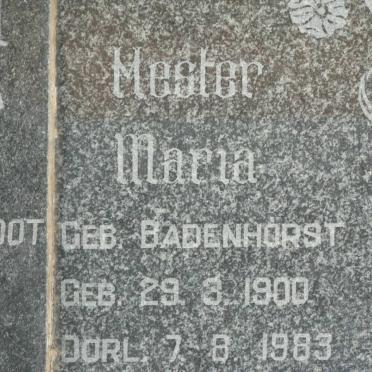 STEENKAMP Hester Maria nee BADENHORST 1900-1983