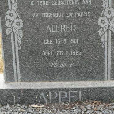 APPEL Alfred 1901-1965
