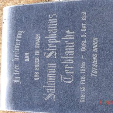 TERBLANCHE Salomon Stephanus 1895-1951